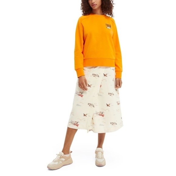 Scotch & Soda Graphic Organic Cotton-Blend Sweater, Size S - Picture 2 of 8